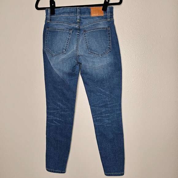 Able 25 Jeans Medium Wash Mid Rise Skinny Jeans Stretch 26" Inseam Comfy - Picture 4 of 9